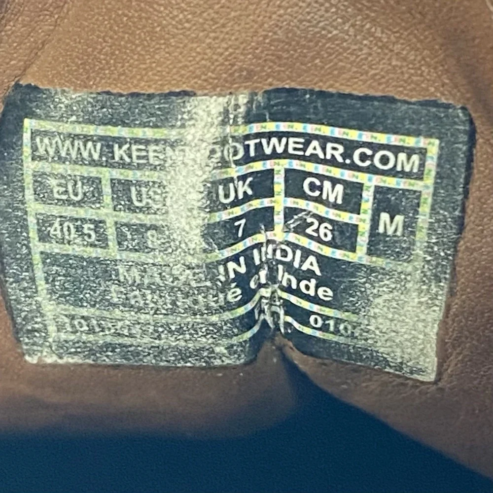 Keen size mens